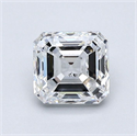 Diamante Natural 1.02 quilates, Asscher , Color D, claridad SI1 y certificado GIA
