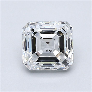 Foto Diamante Natural 1.02 quilates, Asscher , Color D, claridad SI1 y certificado GIA de