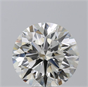 Natural Diamond 5.01 Carats, Round with Excellent Cut, J Color, SI1 Clarity and Certified by GIA