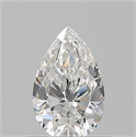 Natural Diamond 0.52 Carats, Pear with  Cut, H Color, VVS2 Clarity and Certified by GIA