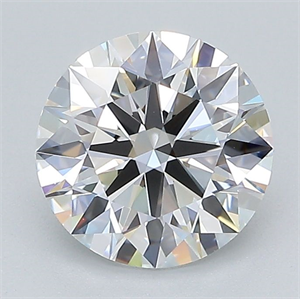 Picture of Lab Grown Diamond 1.72 Carats, Round with Excellent Cut, D Color, VS1 Clarity and Certified by GIA