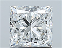 Natural Diamond 1.06 Carats, Princess with  Cut, E Color, VS1 Clarity and Certified by GIA