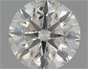 Natural Diamond 0.71 Carats, Round with Very Good Cut, F Color, SI2 Clarity and Certified by IGI