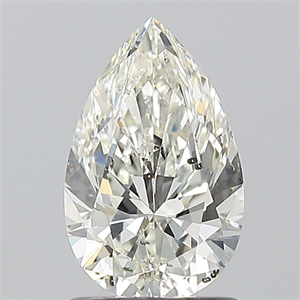 Picture of Natural Diamond 1.20 Carats, Pear with  Cut, J Color, SI2 Clarity and Certified by GIA