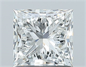 Natural Diamond 1.01 Carats, Princess with  Cut, H Color, SI1 Clarity and Certified by GIA