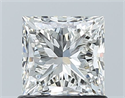 Natural Diamond 1.01 Carats, Princess with  Cut, I Color, VS2 Clarity and Certified by GIA
