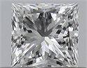 Natural Diamond 0.40 Carats, Princess with  Cut, F Color, VS2 Clarity and Certified by GIA