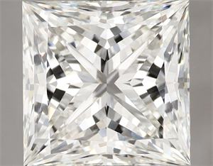 Picture of Natural Diamond 3.02 Carats, Princess with  Cut, J Color, VVS2 Clarity and Certified by GIA