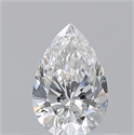 Natural Diamond 0.54 Carats, Pear with  Cut, F Color, VVS1 Clarity and Certified by GIA