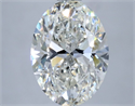 Natural Diamond 1.50 Carats, Oval with  Cut, I Color, VS1 Clarity and Certified by GIA