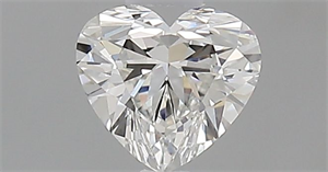 Picture of Natural Diamond 0.34 Carats, Heart with  Cut, G Color, VVS1 Clarity and Certified by GIA