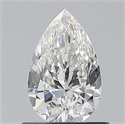 Natural Diamond 0.71 Carats, Pear with  Cut, F Color, VVS2 Clarity and Certified by GIA