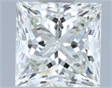 Natural Diamond 1.52 Carats, Princess with  Cut, J Color, VS2 Clarity and Certified by IGI