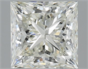 Natural Diamond 3.01 Carats, Princess with  Cut, J Color, VVS2 Clarity and Certified by IGI