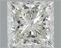 Natural Diamond 3.01 Carats, Princess with  Cut, J Color, VVS2 Clarity and Certified by IGI
