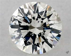 Picture of Natural Diamond 2.00 Carats, Round with Excellent Cut, I Color, SI2 Clarity and Certified by GIA