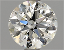 Natural Diamond 0.80 Carats, Round with Excellent Cut, J Color, SI1 Clarity and Certified by GIA