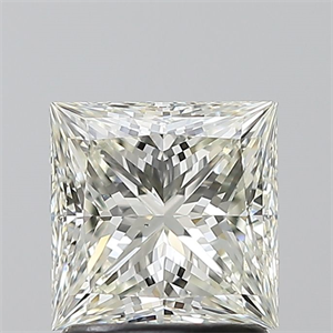 Picture of Natural Diamond 1.50 Carats, Princess with  Cut, K Color, VS2 Clarity and Certified by GIA
