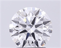Lab Grown Diamond 2.09 Carats, Round with Ideal Cut, D Color, IF Clarity and Certified by IGI