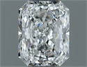 Natural Diamond 0.50 Carats, Radiant with  Cut, F Color, VS1 Clarity and Certified by GIA