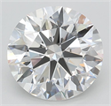 Lab Grown Diamond 3.16 Carats, Round with Ideal Cut, E Color, IF Clarity and Certified by IGI