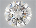 Lab Grown Diamond 4.07 Carats, Round with Excellent Cut, E Color, VVS2 Clarity and Certified by IGI