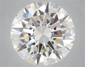 Picture of Lab Grown Diamond 4.07 Carats, Round with Excellent Cut, E Color, VVS2 Clarity and Certified by IGI