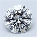 Natural Diamond 1.90 Carats, Round with Excellent Cut, F Color, VVS1 Clarity and Certified by GIA