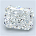 Natural Diamond 3.01 Carats, Radiant with  Cut, H Color, VS2 Clarity and Certified by GIA