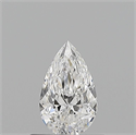 Diamante Natural 0.50 quilates, De pera , Color E, claridad VVS2 y certificado GIA
