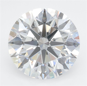 Picture of Lab Grown Diamond 3.26 Carats, Round with Excellent Cut, D Color, VVS1 Clarity and Certified by GIA
