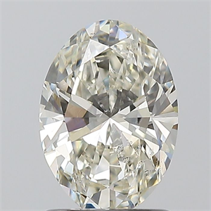 Picture of Natural Diamond 1.21 Carats, Oval with  Cut, K Color, SI2 Clarity and Certified by GIA