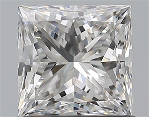 Picture of Natural Diamond 0.80 Carats, Princess with  Cut, F Color, VS2 Clarity and Certified by GIA