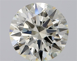 Picture of Natural Diamond 1.10 Carats, Round with Excellent Cut, J Color, VS2 Clarity and Certified by IGI