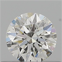 Natural Diamond 0.41 Carats, Round with Excellent Cut, H Color, IF Clarity and Certified by GIA