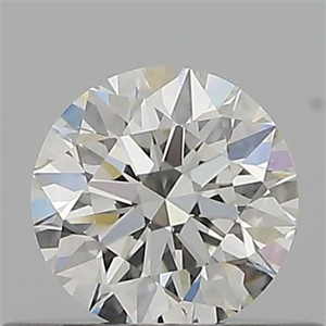 Picture of Natural Diamond 0.41 Carats, Round with Excellent Cut, H Color, IF Clarity and Certified by GIA