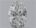 Natural Diamond 0.41 Carats, Oval with  Cut, E Color, VS2 Clarity and Certified by GIA