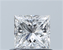 Natural Diamond 0.51 Carats, Princess with  Cut, D Color, VVS1 Clarity and Certified by GIA