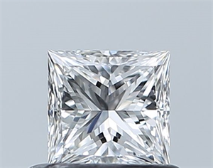 Foto Diamante Natural 0.51 quilates, Princesa , Color D, claridad VVS1 y certificado GIA de