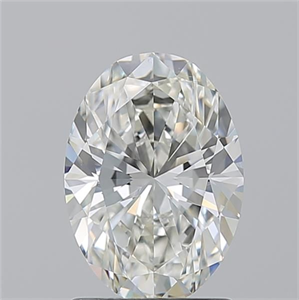 Picture of Natural Diamond 1.52 Carats, Oval with  Cut, I Color, VS2 Clarity and Certified by GIA