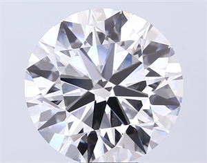 Picture of Lab Grown Diamond 7.44 Carats, Round with Ideal Cut, F Color, VS2 Clarity and Certified by IGI