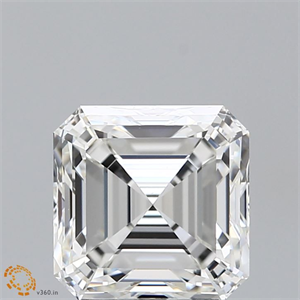 Foto Diamante Natural 2.80 quilates, Asscher , Color H, claridad VS1 y certificado GIA de
