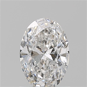 Foto Diamante Natural 0.90 quilates, Ovalado , Color F, claridad SI2 y certificado GIA de