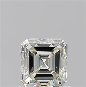 Picture of Natural Diamond 0.90 Carats, Asscher with  Cut, K Color, SI1 Clarity and Certified by GIA