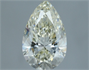 Natural Diamond 1.51 Carats, Pear with  Cut, J Color, VVS2 Clarity and Certified by IGI