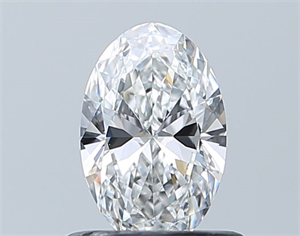 Picture of Natural Diamond 0.53 Carats, Oval with  Cut, E Color, VVS2 Clarity and Certified by GIA