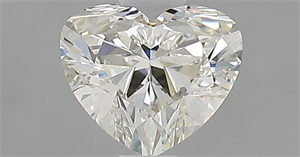 Picture of Natural Diamond 0.52 Carats, Heart with  Cut, K Color, VVS1 Clarity and Certified by GIA