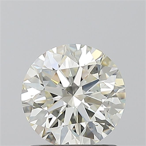 Picture of Natural Diamond 1.06 Carats, Round with Excellent Cut, K Color, VS2 Clarity and Certified by GIA
