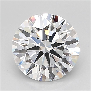 Picture of Lab Grown Diamond 1.90 Carats, Round with Ideal Cut, D Color, VVS2 Clarity and Certified by IGI