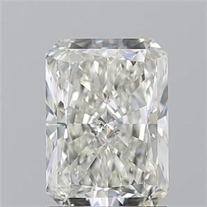 Picture of Natural Diamond 1.72 Carats, Radiant with  Cut, J Color, SI2 Clarity and Certified by GIA